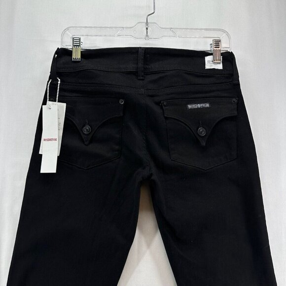 Hudson Jeans Womens Size 27 Low Rise Skinny Dark Washed Stretch Denim Black - Picture 5 of 11